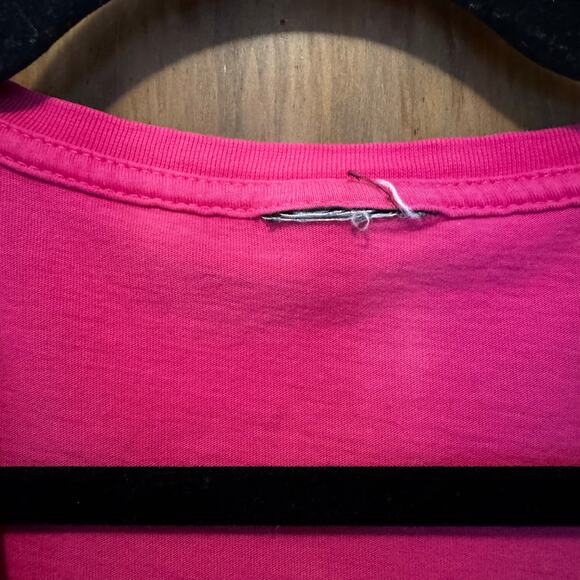 Y2K Harley Davidson Pink V Neck Babydoll T Womens Small Script Logo Biker - Picture 6 of 7